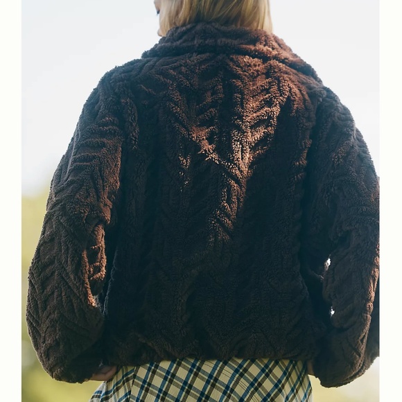 Pilcro Textured Faux Fur Jacket - Picture 3 of 6